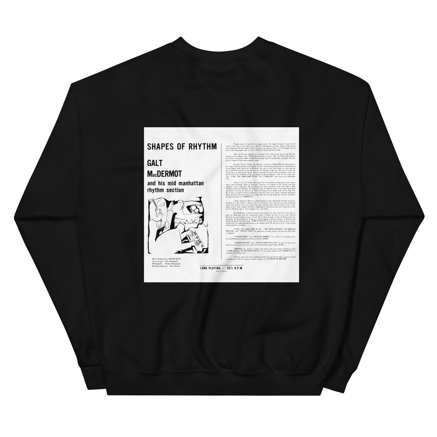 Shapes of Rhythm Album Sweatshirt