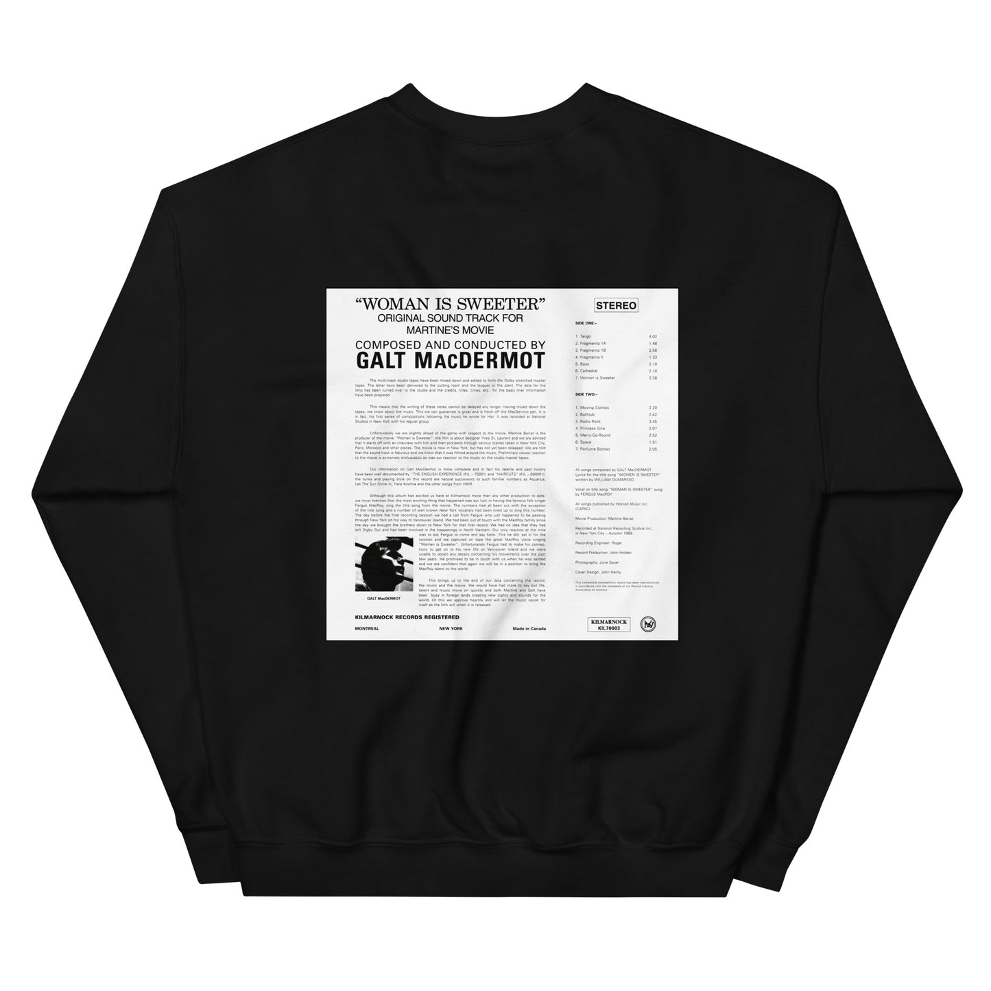 Woman Is Sweeter Album Sweatshirt