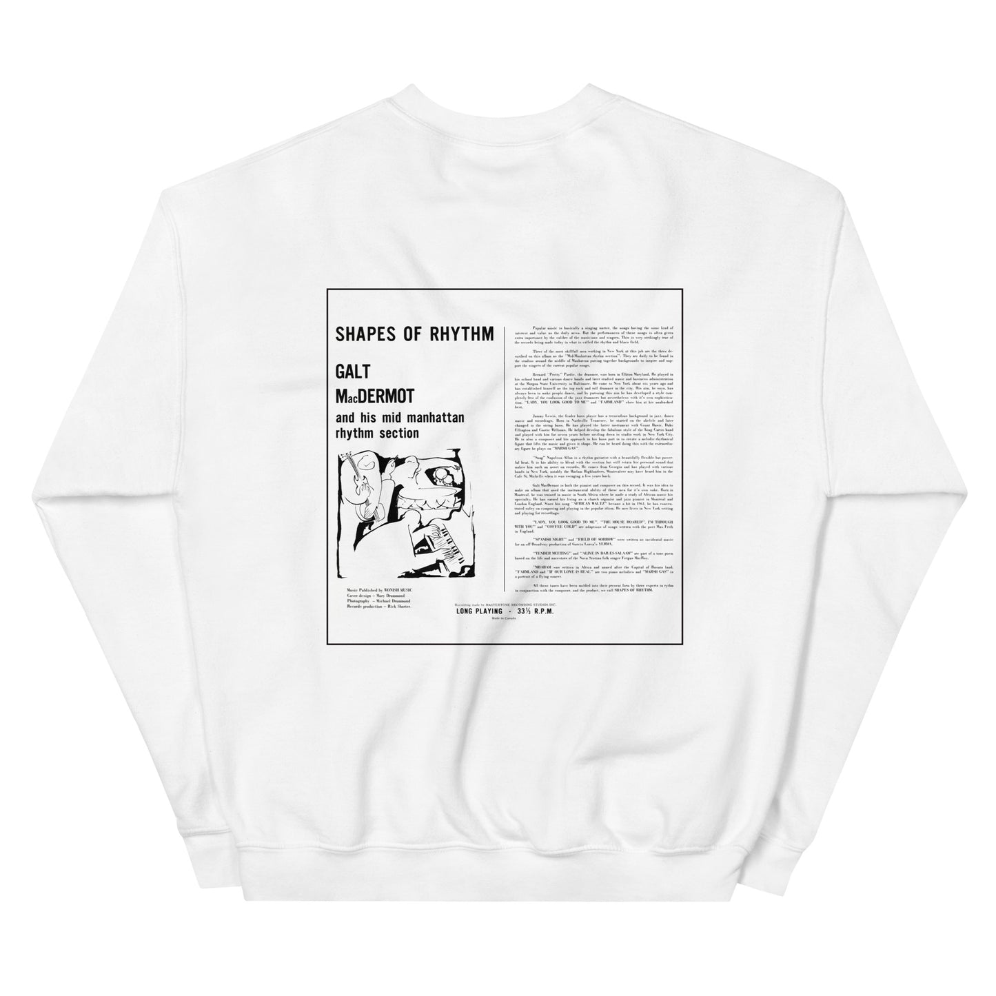 Shapes of Rhythm Album Sweatshirt