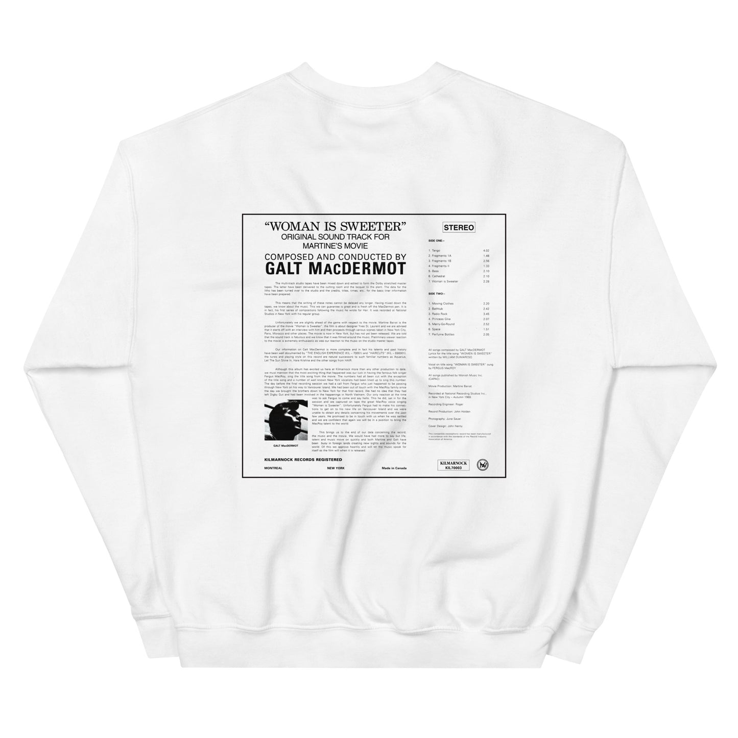 Woman Is Sweeter Album Sweatshirt